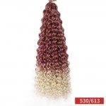 Codite de par Afro Hawaii Ocean Wave Crochet Twist de 60 cm Cod AHOW530613 Roscat cu Blond deschis
